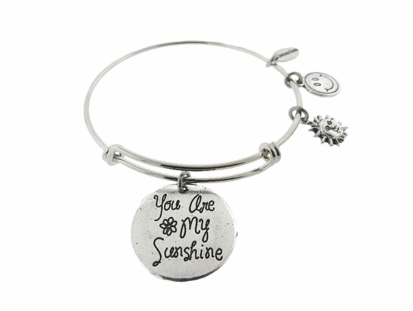 You Are My Sunshine Silver Expandable Stainless Steel Bracelet Make Someone Smile Adjustable Bracelet