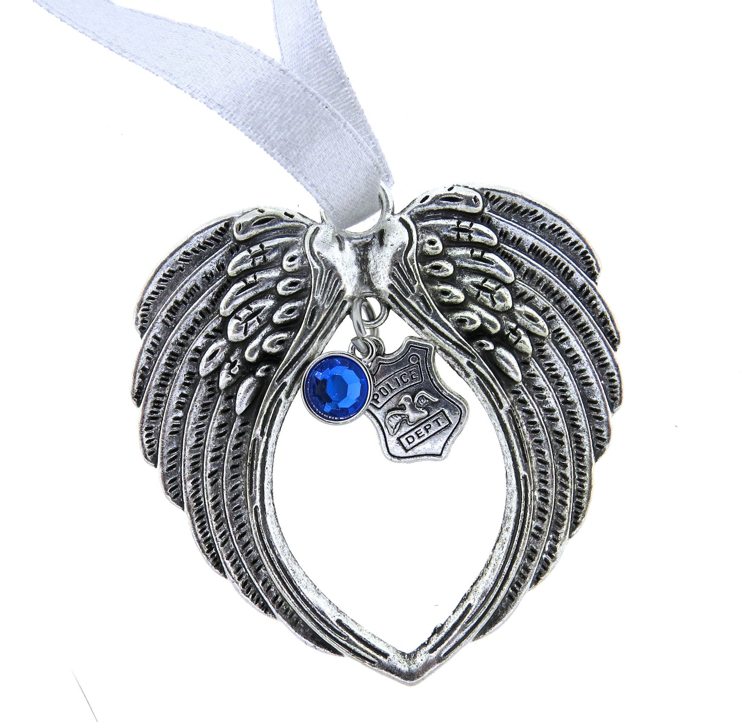 Angel Wings Memorial POLICE Officer Christmas Ornaments Fallen Heroes heartfelt bereavement Christmas Ornaments Gift