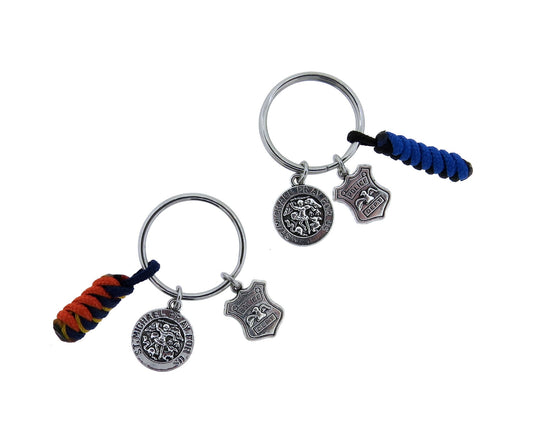 ST. Michael's POLICE Officer Key ring, or Saint Michael for Nasau County Police Stainless Steel Keychain Key Ring Gift (choose one, or Both)